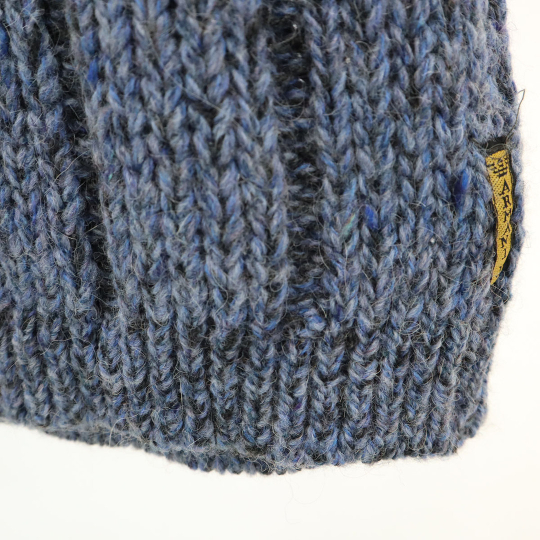 ARMANI JEANS(アルマーニジーンズ)の古着 ARMANI JEANS アルマーニジーンズ 90s ウールブレンド オールド 長袖 Vネック ニット S ブルー系 セーター レディース レディースのトップス(ニット/セーター)の商品写真