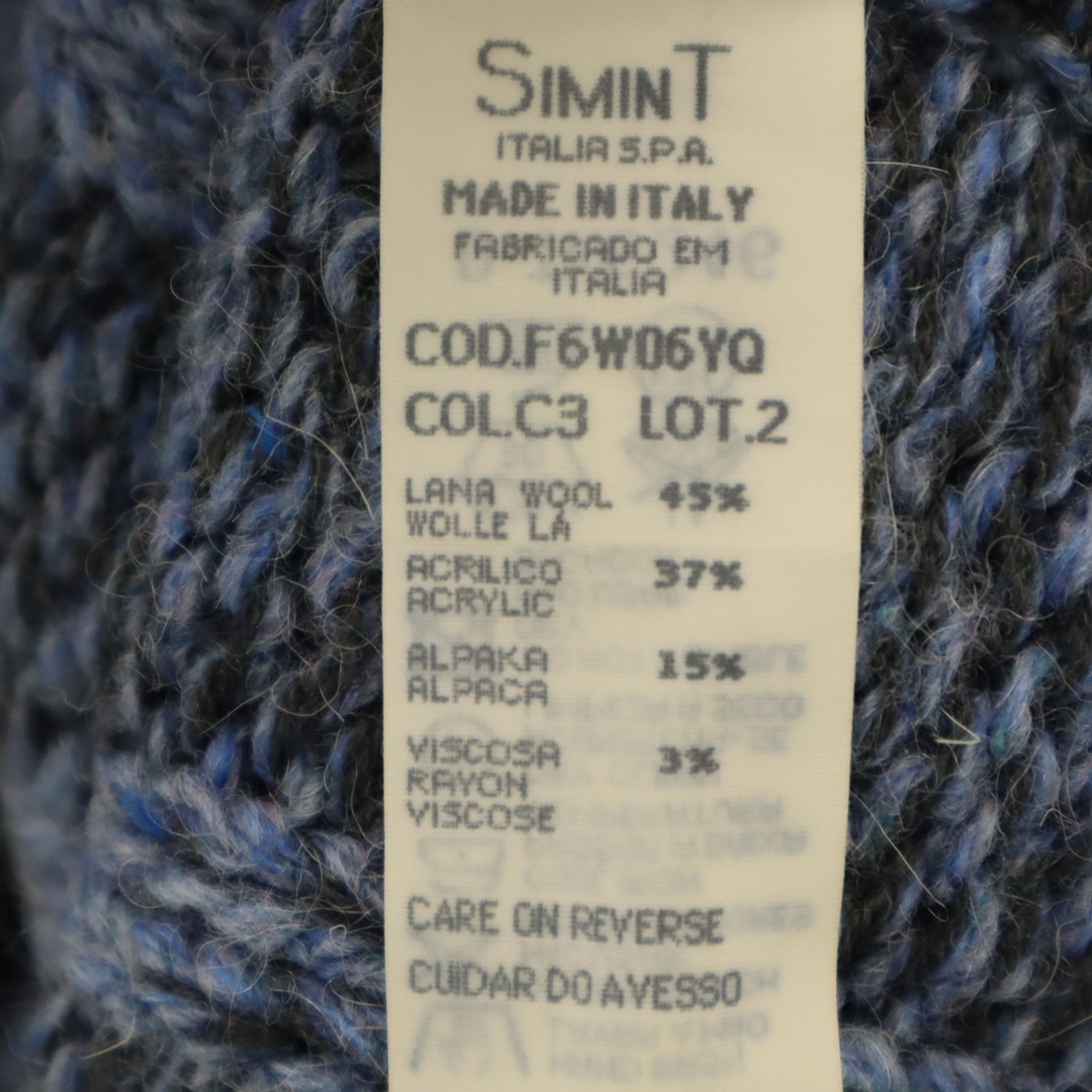 ARMANI JEANS(アルマーニジーンズ)の古着 ARMANI JEANS アルマーニジーンズ 90s ウールブレンド オールド 長袖 Vネック ニット S ブルー系 セーター レディース レディースのトップス(ニット/セーター)の商品写真