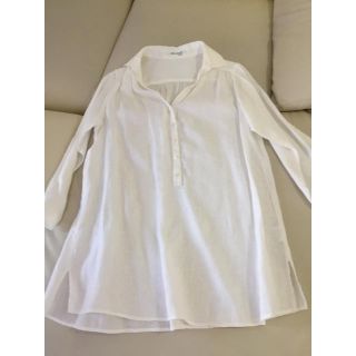 ノーリーズ(NOLLEY'S)の美品★ＮOLLEY'S 麻ブラウス ホワイト(シャツ/ブラウス(長袖/七分))