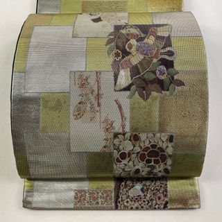 【美品】 袋帯 名品 お太鼓柄 正絹 【中古】