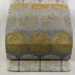 【美品】 袋帯 名品 六通 正絹 【中古】