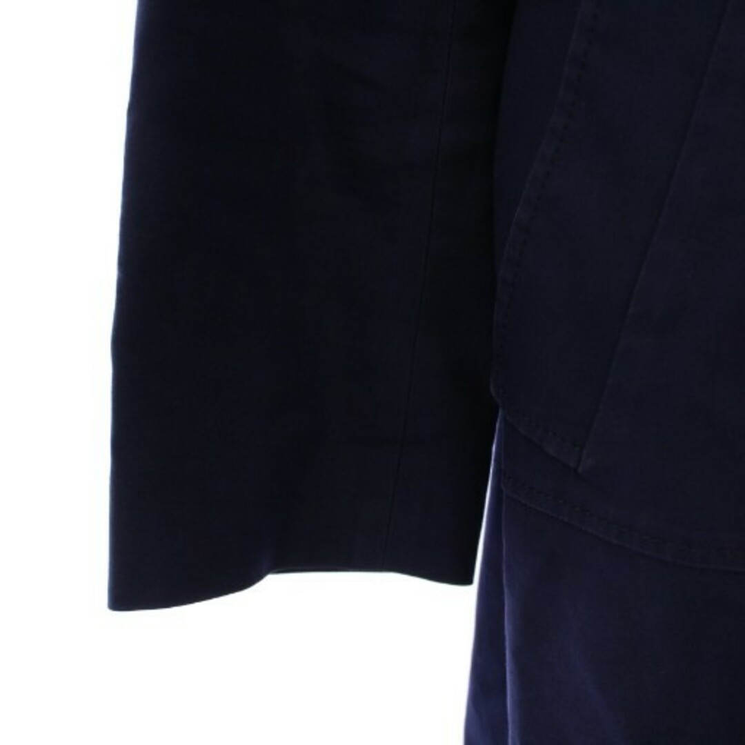 OLD ENGLAND(オールドイングランド)のオールドイングランド ステンカラーコート アウター ロング丈 ベルト 36 紺 レディースのジャケット/アウター(その他)の商品写真