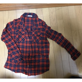 クレドソル(CLEF DE SOL)のチェックシャツ 赤 オレンジ(シャツ/ブラウス(長袖/七分))
