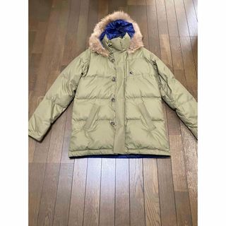 オニツカタイガー(Onitsuka Tiger)の★Onitsuka Tiger★ダウンジャケット ファー付き（M・カーキ）(ダウンジャケット)