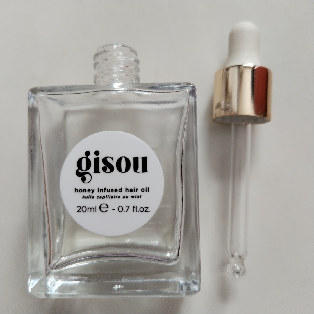 空のガラス瓶(gisou ヘアオイルの空き瓶) インテリア/住まい/日用品のインテリア小物(その他)の商品写真