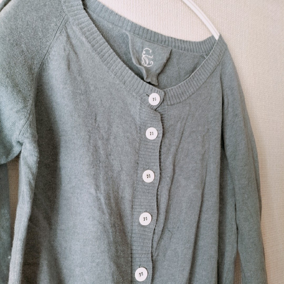 STUDIO CLIP(スタディオクリップ)のスタジオクリップ クルーネック カーディガン レディース ブルー 長袖 レディースのトップス(カーディガン)の商品写真