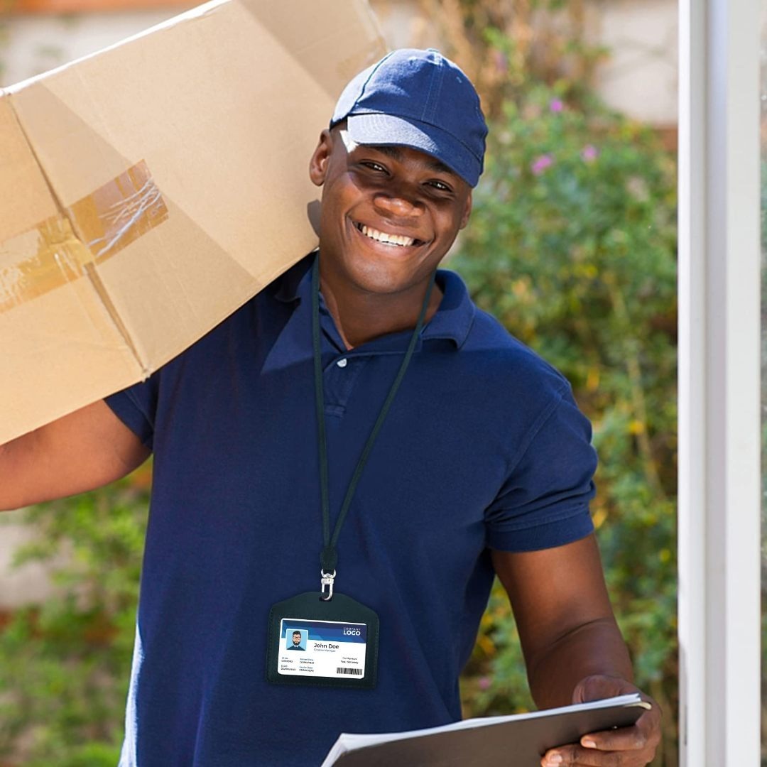 boshiho IDカードホルダー 本革 クリップ付き 横型 パスケース メンズ メンズのバッグ(その他)の商品写真