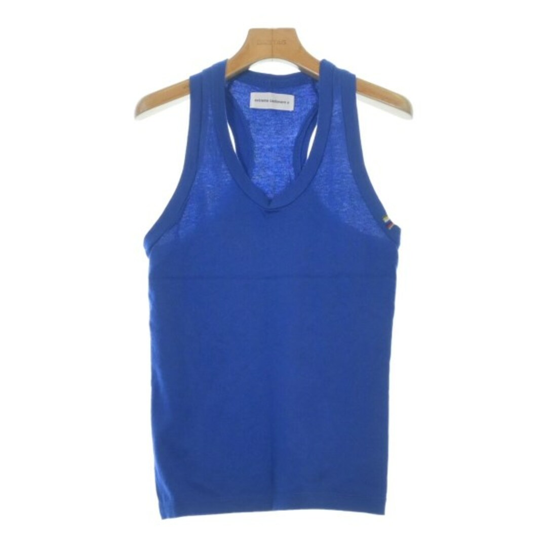 extreme cashmere エクストリームカシミア タンクトップ XS 青 【古着】【中古】【送料無料】 レディースのトップス(タンクトップ)の商品写真