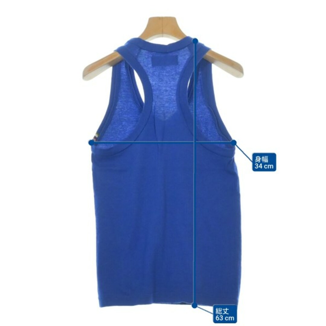 extreme cashmere エクストリームカシミア タンクトップ XS 青 【古着】【中古】【送料無料】 レディースのトップス(タンクトップ)の商品写真