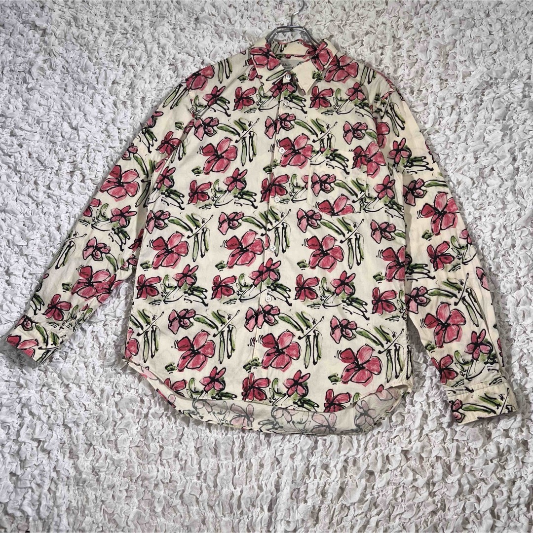 Ron Herman(ロンハーマン)の『コラボ』 ロンハーマン × ニックターナー 花柄シャツ オフホワイト 【M】 メンズのトップス(シャツ)の商品写真