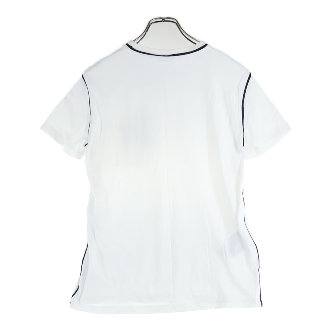 MIU MIU(ミュウミュウ)のmiumiu ミュウミュウ 17SS ビーズ刺?ワッペン プードル 犬 ロゴ クルーネック 半袖 Tシャツ カットソー ホワイト レディース MJN015 レディースのトップス(Tシャツ(半袖/袖なし))の商品写真