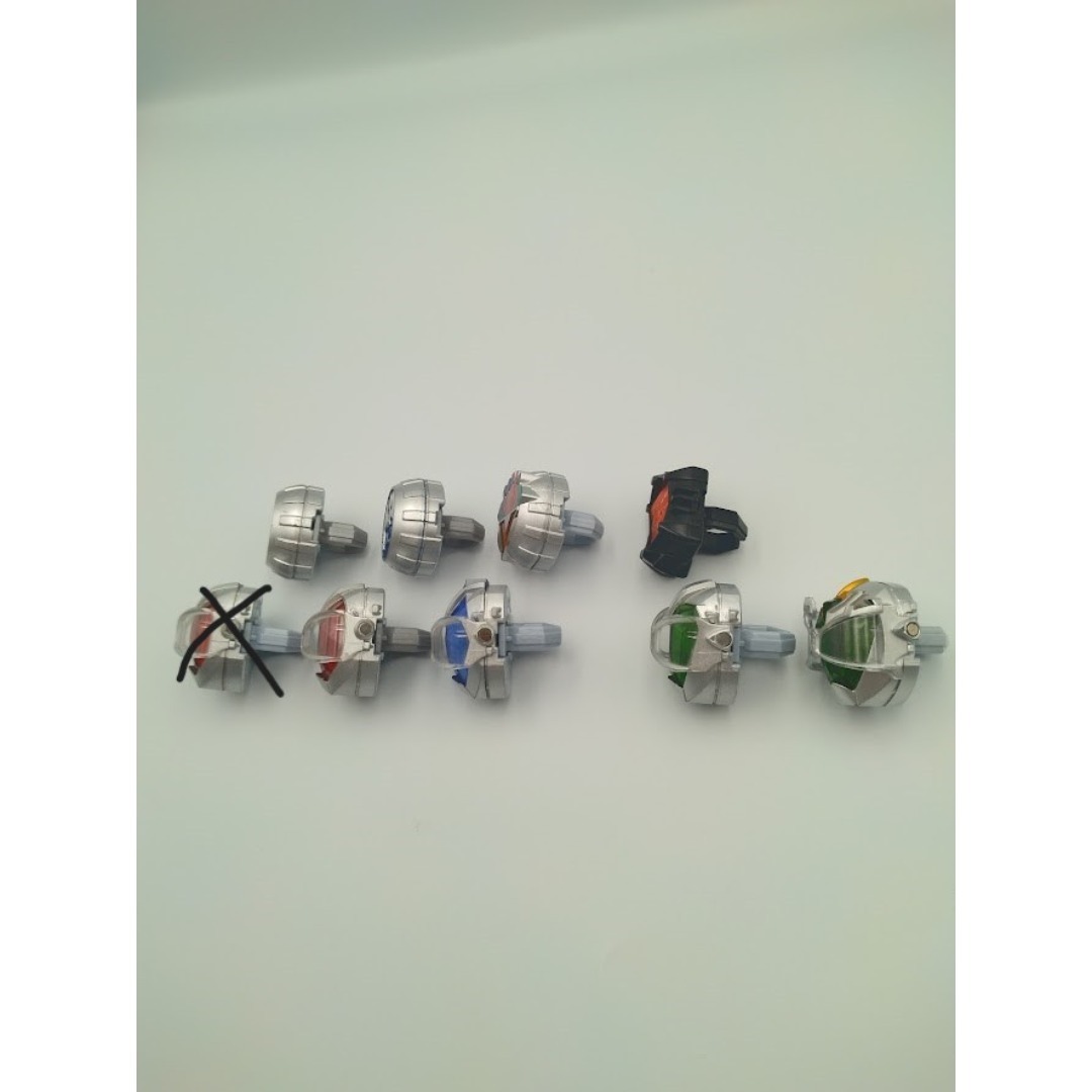仮面ライダーウィザード DXウィザードリング 6個セット 中古品  エンタメ/ホビーのおもちゃ/ぬいぐるみ(キャラクターグッズ)の商品写真