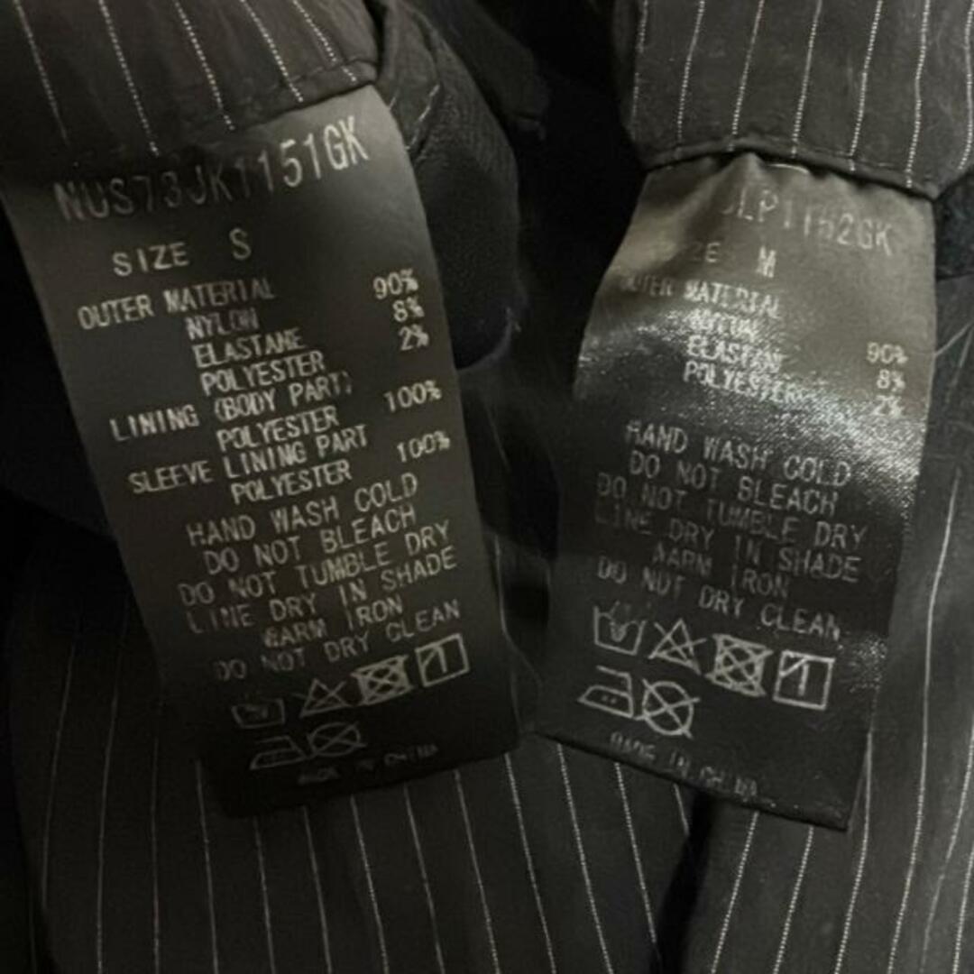 junhashimoto(ジュンハシモト)のjun hashimoto(ジュンハシモト) シングルスーツ メンズ - 黒×白 ストライプ/nano universe メンズのスーツ(セットアップ)の商品写真