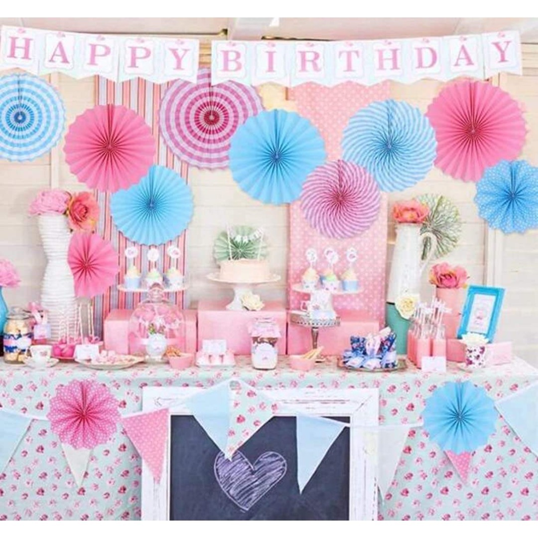 Morices ペーパーファン パーティー 装飾 女の子 誕生日 結婚式 (6点 キッズ/ベビー/マタニティのキッズ/ベビー/マタニティ その他(その他)の商品写真