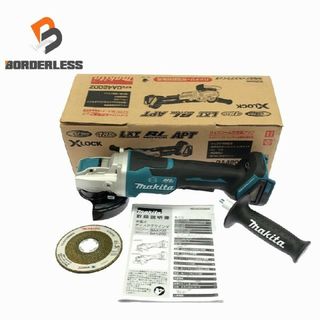 ☆未使用品☆makita マキタ 18V 100mm 充電式ディスクグラインダ GA420DZ サイドグリップ 研削砥石 説明書付 XLOCK 自動変速 APT 115460(工具)