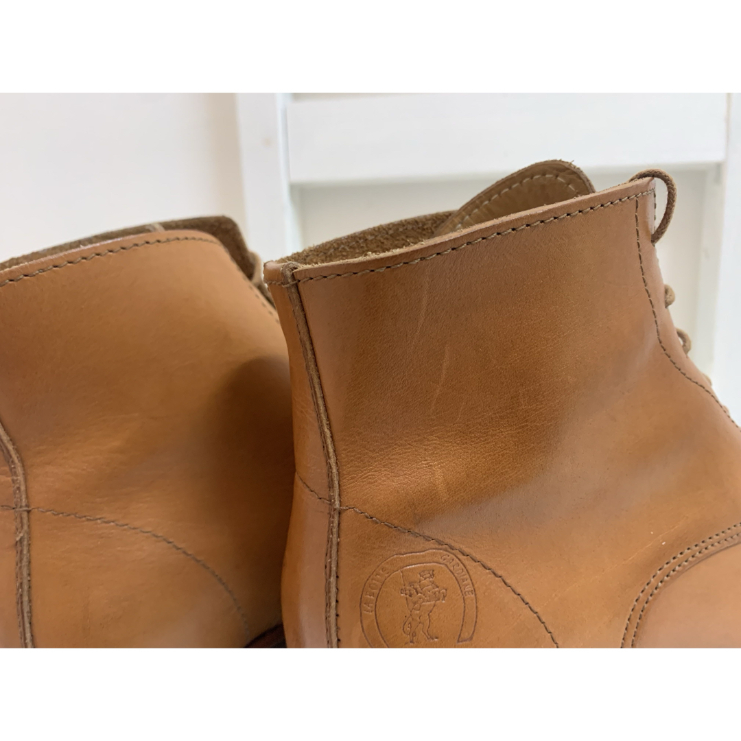 VINTAGE(ヴィンテージ)のLa Botte Gardiane FRANCE製 レースアップレザーブーツ 茶 メンズの靴/シューズ(ブーツ)の商品写真