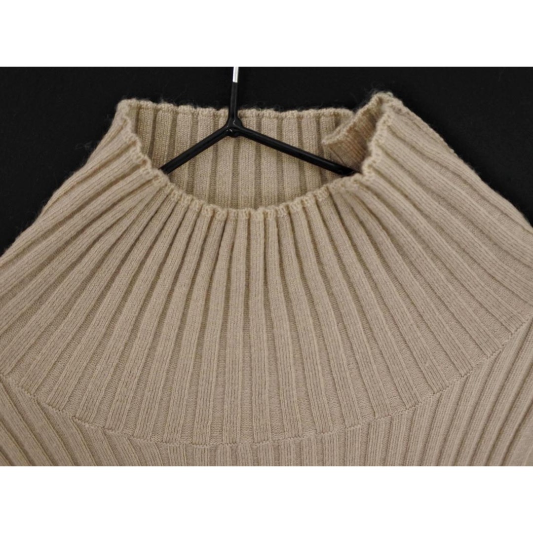 moussy(マウジー)のMOUSSY マウジー ウール混 タートルネック ニット セーター sizeF/ベージュ ◇■ レディース レディースのトップス(ニット/セーター)の商品写真