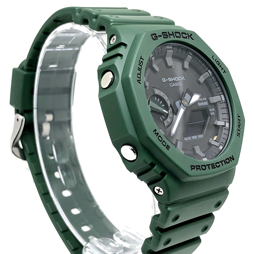 G-SHOCK(ジーショック)のG-SHOCK ジーショック GA-B2100-3A タフソーラー Bluetooth搭載 オクタゴンケース カシオーク グリーン 2022年5月発売 メンズの時計(腕時計(アナログ))の商品写真