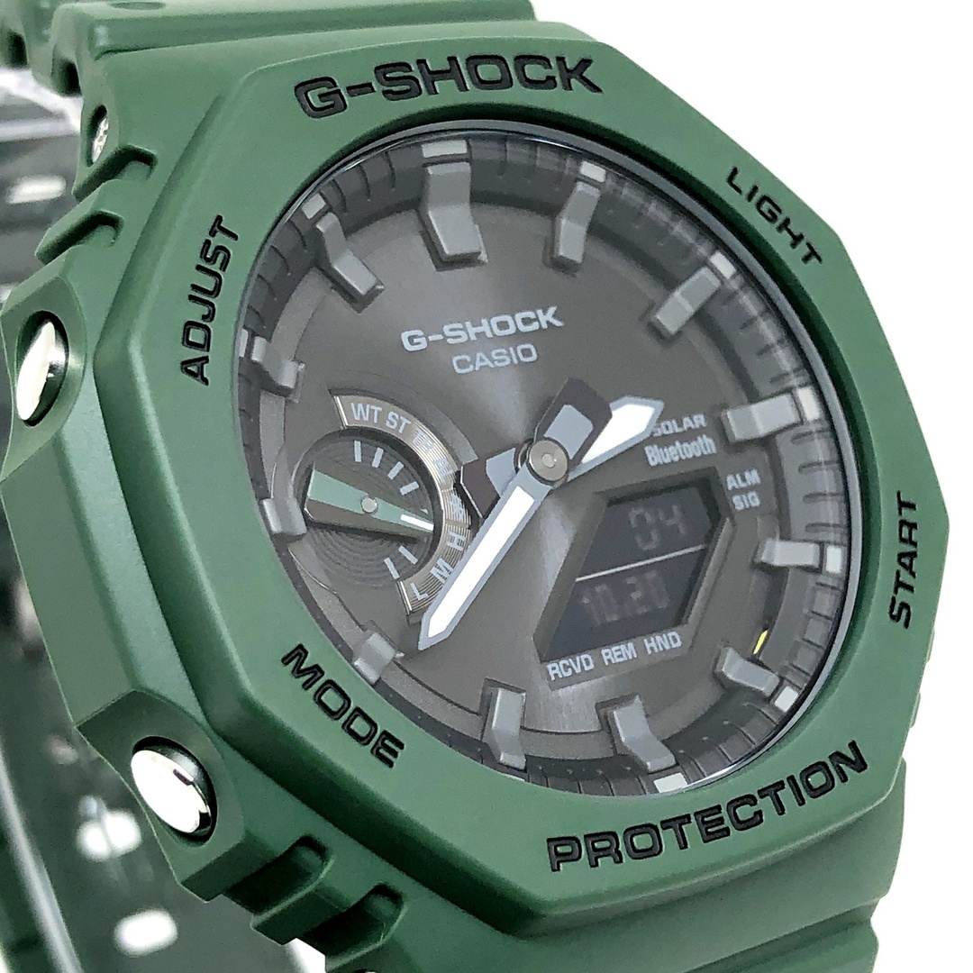 G-SHOCK(ジーショック)のG-SHOCK ジーショック GA-B2100-3A タフソーラー Bluetooth搭載 オクタゴンケース カシオーク グリーン 2022年5月発売 メンズの時計(腕時計(アナログ))の商品写真