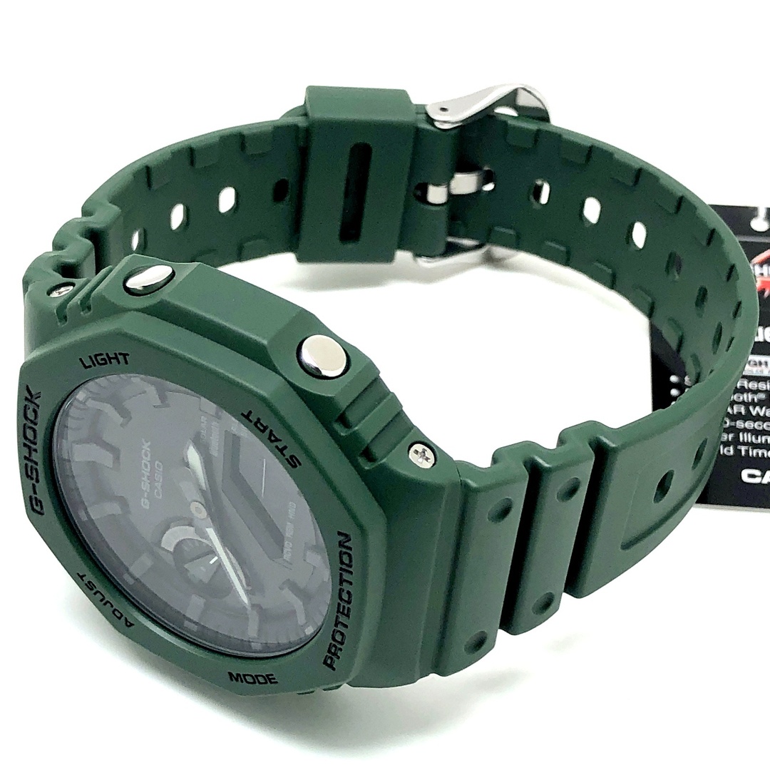 G-SHOCK(ジーショック)のG-SHOCK ジーショック GA-B2100-3A タフソーラー Bluetooth搭載 オクタゴンケース カシオーク グリーン 2022年5月発売 メンズの時計(腕時計(アナログ))の商品写真