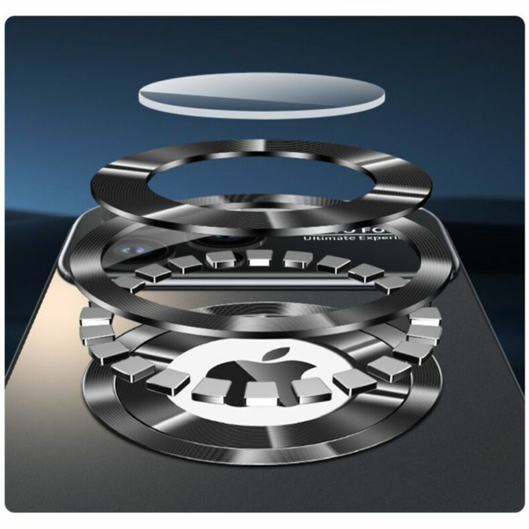 iphone16ケース カーバー  ワイヤレス充電 ブラック2 スマホ/家電/カメラのスマホアクセサリー(その他)の商品写真