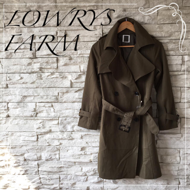 LOWRYS FARM(ローリーズファーム)の新品♡ローリーズファーム カーキ トレンチコート レディースのジャケット/アウター(トレンチコート)の商品写真