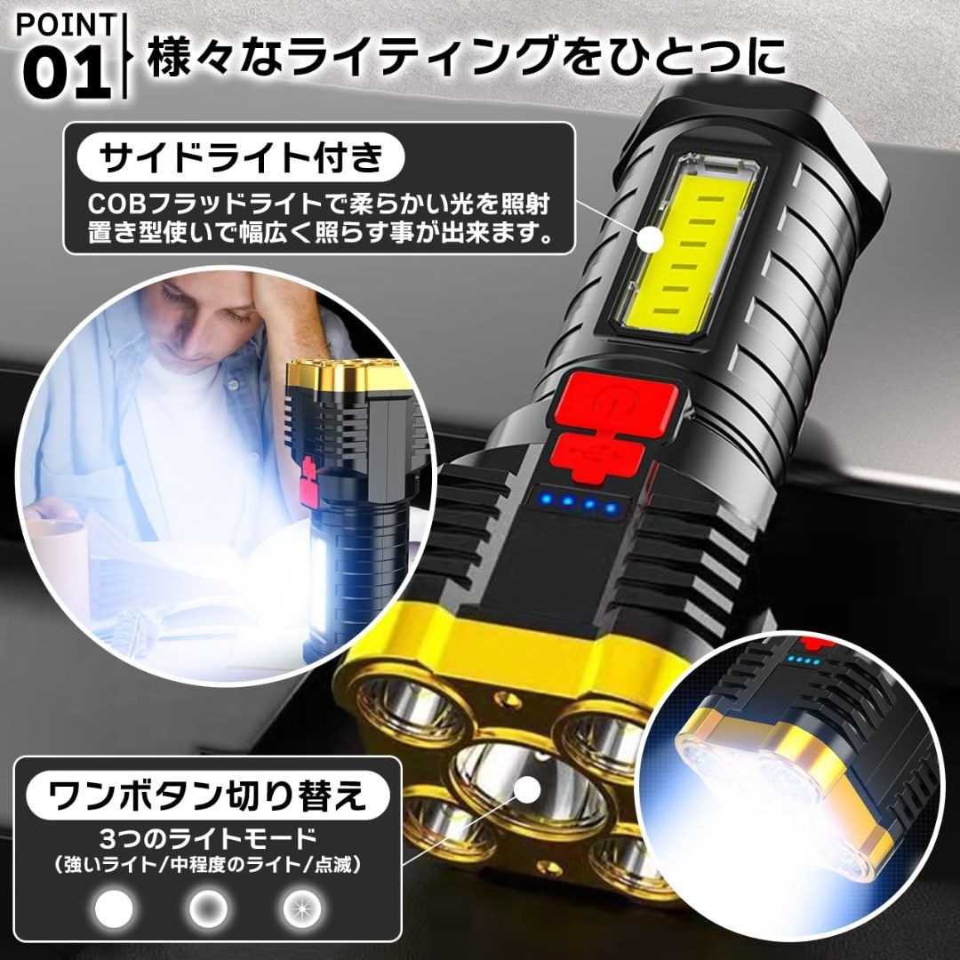 【特価セール】ISEFUJI ハンドライト 懐中電灯 強力 防水 小型 軽量 L スポーツ/アウトドアのアウトドア(ライト/ランタン)の商品写真