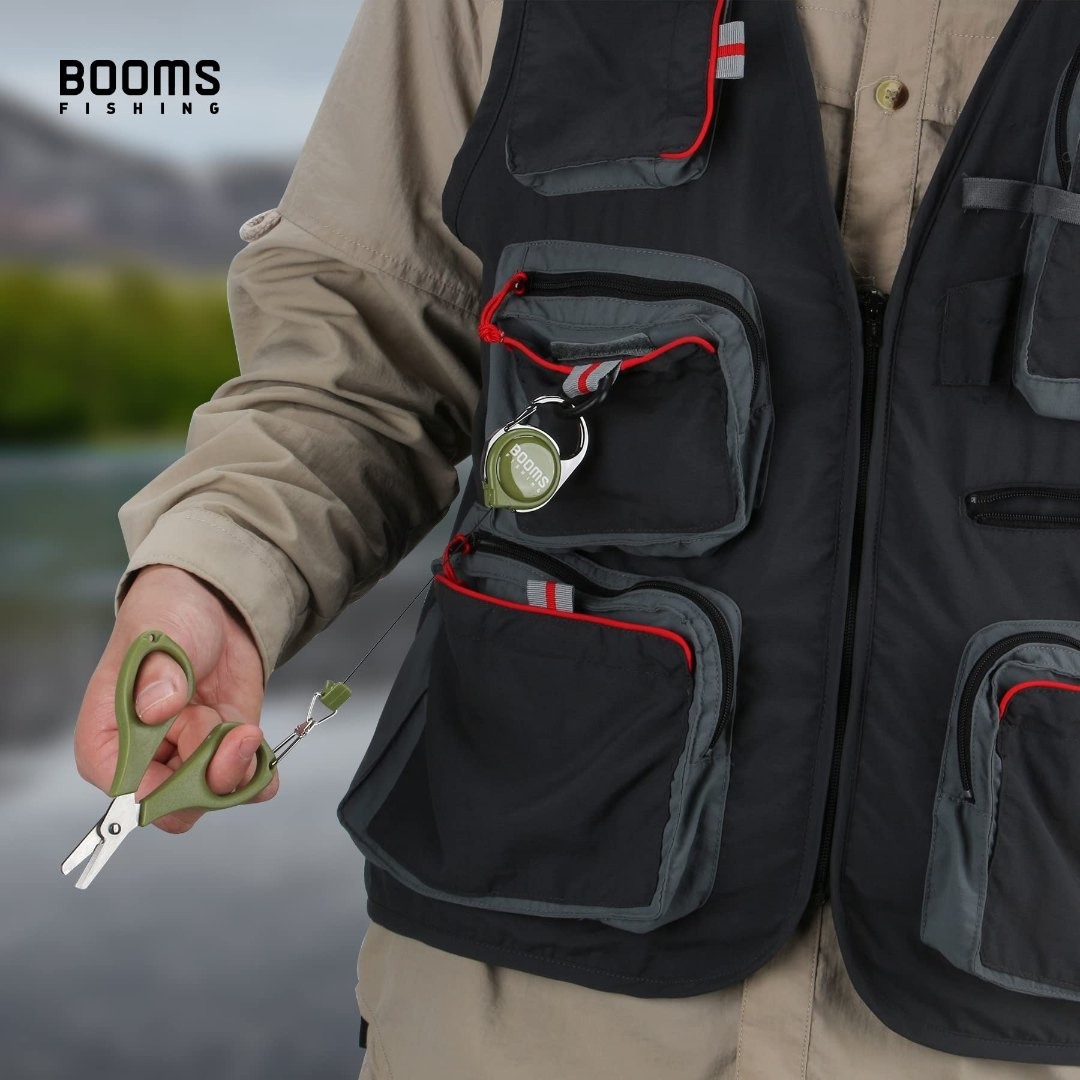 【在庫処分】Booms Fishing RG1 カラビナ式ピンオンリール キーリ スポーツ/アウトドアのフィッシング(その他)の商品写真