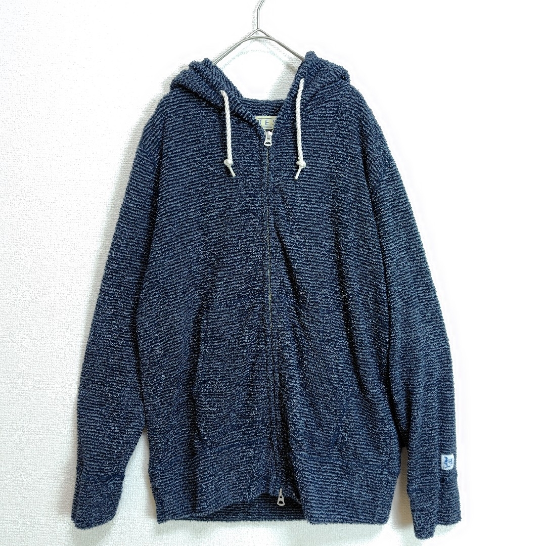 THE ENDLESS SUMMER（TES）(エンドレスサマー)のTES　エンドレスサマー　パイル　ジップアップ　パーカー　グレー　Мサイズ メンズのトップス(パーカー)の商品写真