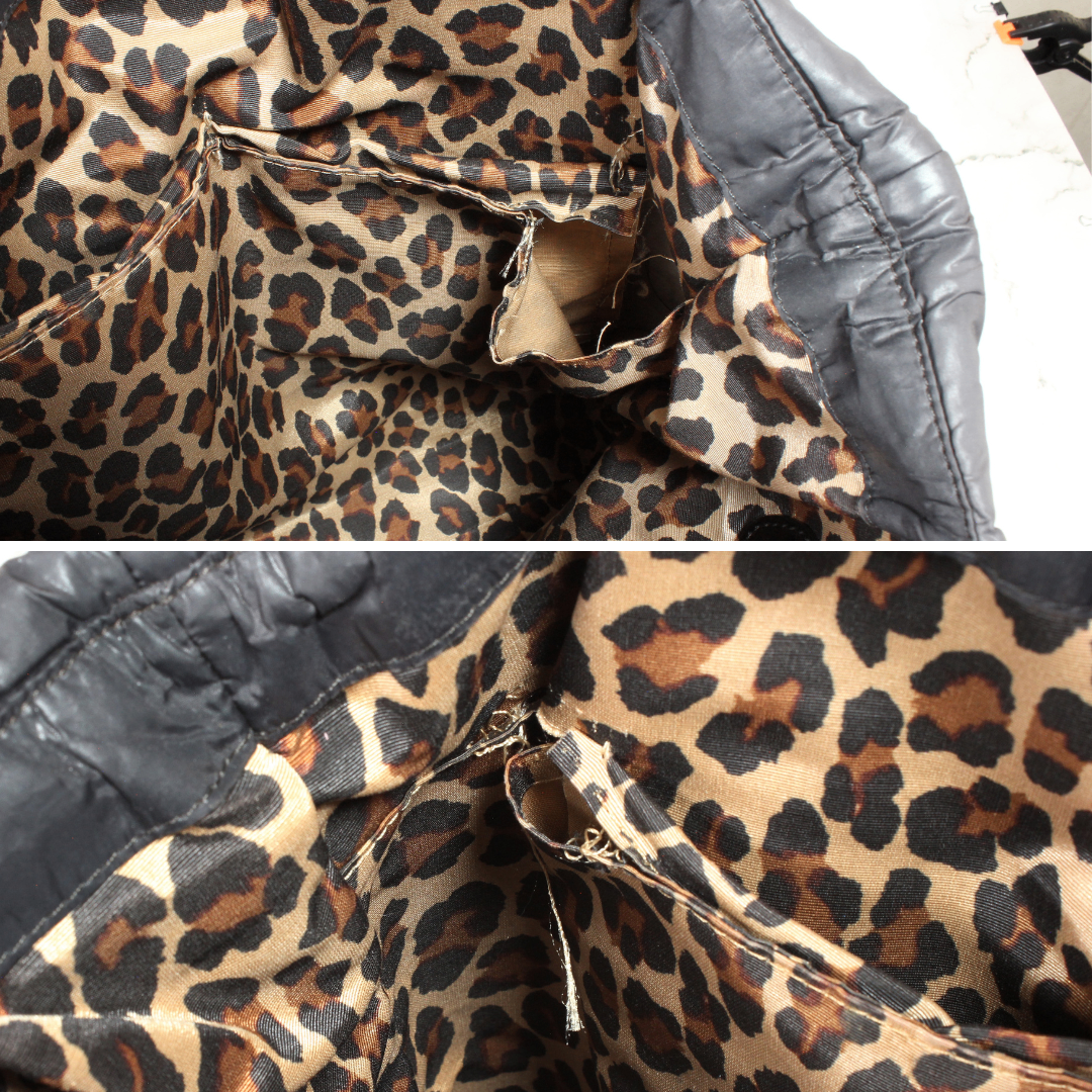 kate spade NEW YORK(ケイトスペードニューヨーク)のケイトスペード トートバッグ 肩掛け リボン ダークグレー ナイロン a4 軽量 レディースのバッグ(トートバッグ)の商品写真