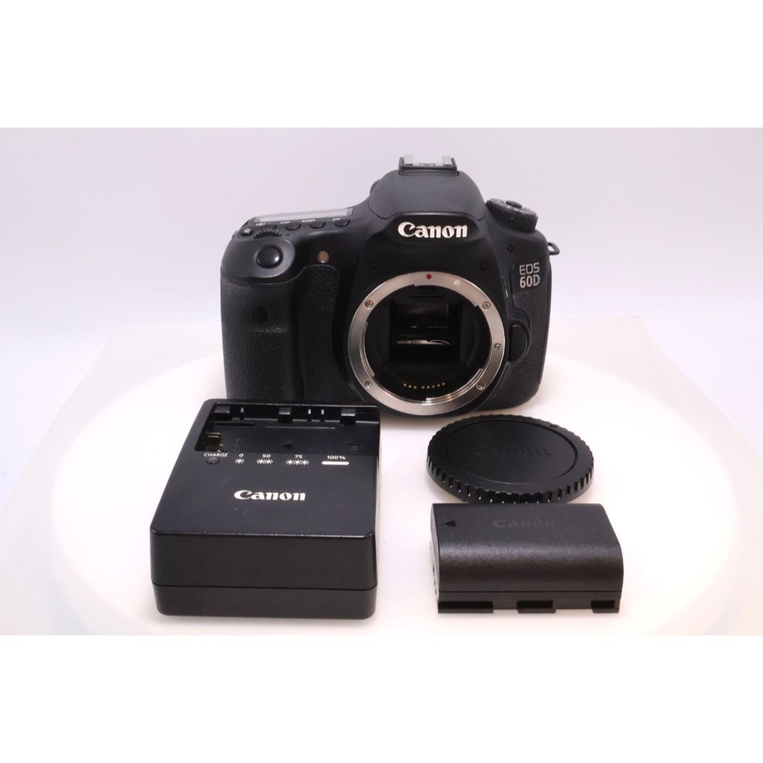 Canon(キヤノン)の【2,018回】Canon EOS 60D ボディ  デジタル一眼レフカメラ スマホ/家電/カメラのカメラ(デジタル一眼)の商品写真