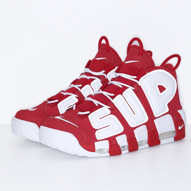 年末のプロモーション Supreme - Supreme × Nike Air More Uptempo Red