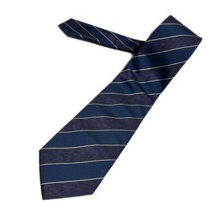 PaulSmith(ポールスミス) ネクタイ メンズ新品同様 - ダークネイビー×パープル レジメンタル