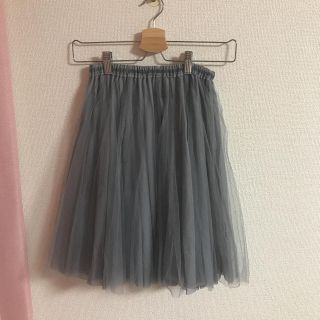 トッコ(tocco)のトッコクローゼット♡グレーチュールスカート(ひざ丈スカート)