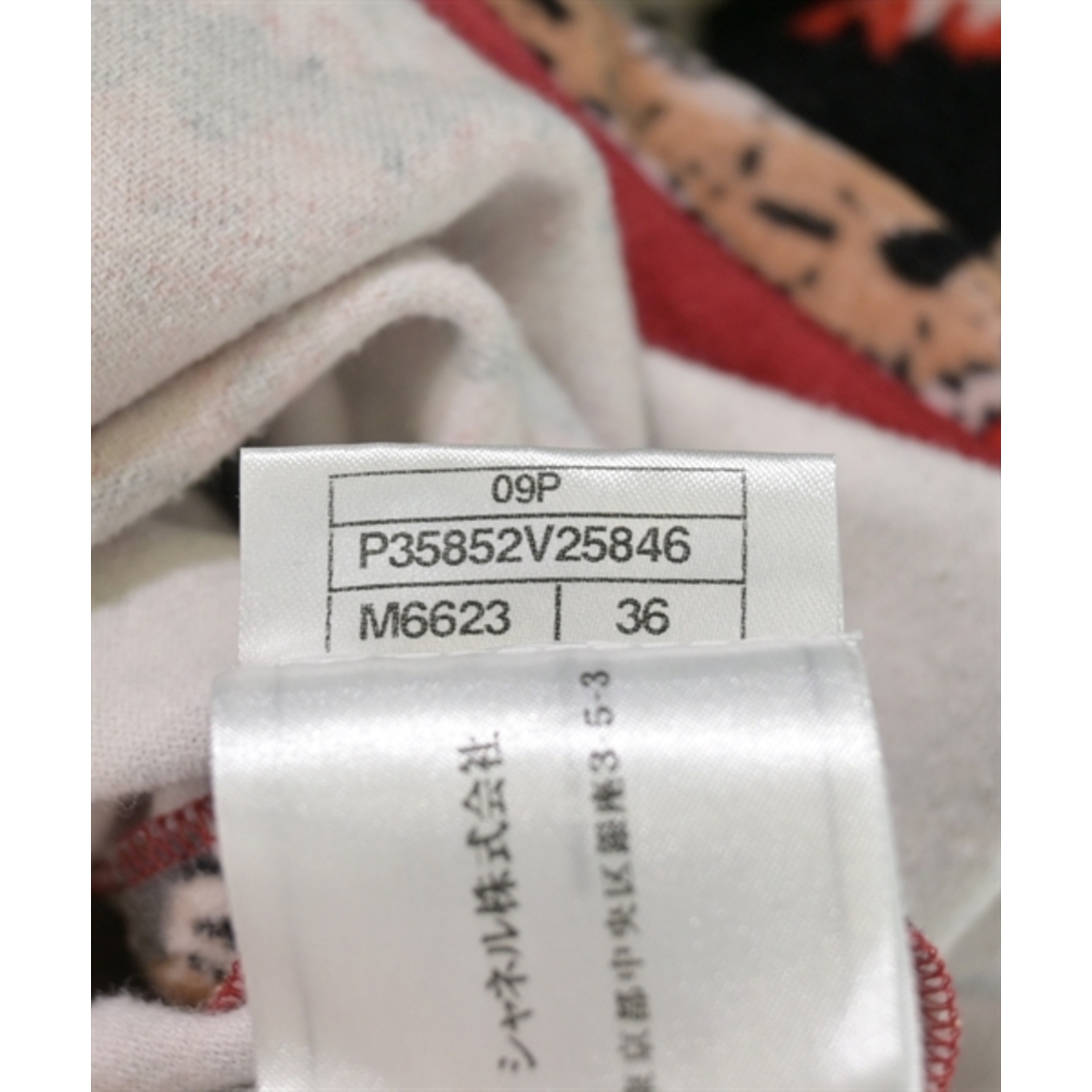 CHANEL(シャネル)のCHANEL シャネル Tシャツ・カットソー XS 赤 【古着】【中古】【送料無料】 レディースのトップス(カットソー(半袖/袖なし))の商品写真