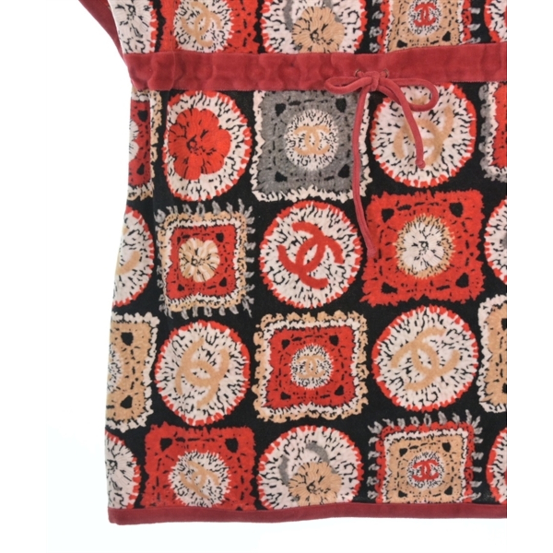 CHANEL(シャネル)のCHANEL シャネル Tシャツ・カットソー XS 赤 【古着】【中古】【送料無料】 レディースのトップス(カットソー(半袖/袖なし))の商品写真