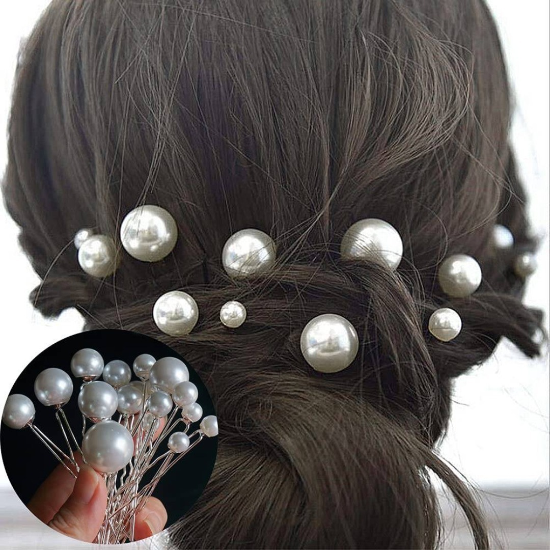 【在庫処分】YFFSFDC Uピン ヘアピン パール 36個セット 結婚式 卒業 コスメ/美容のヘアケア/スタイリング(その他)の商品写真