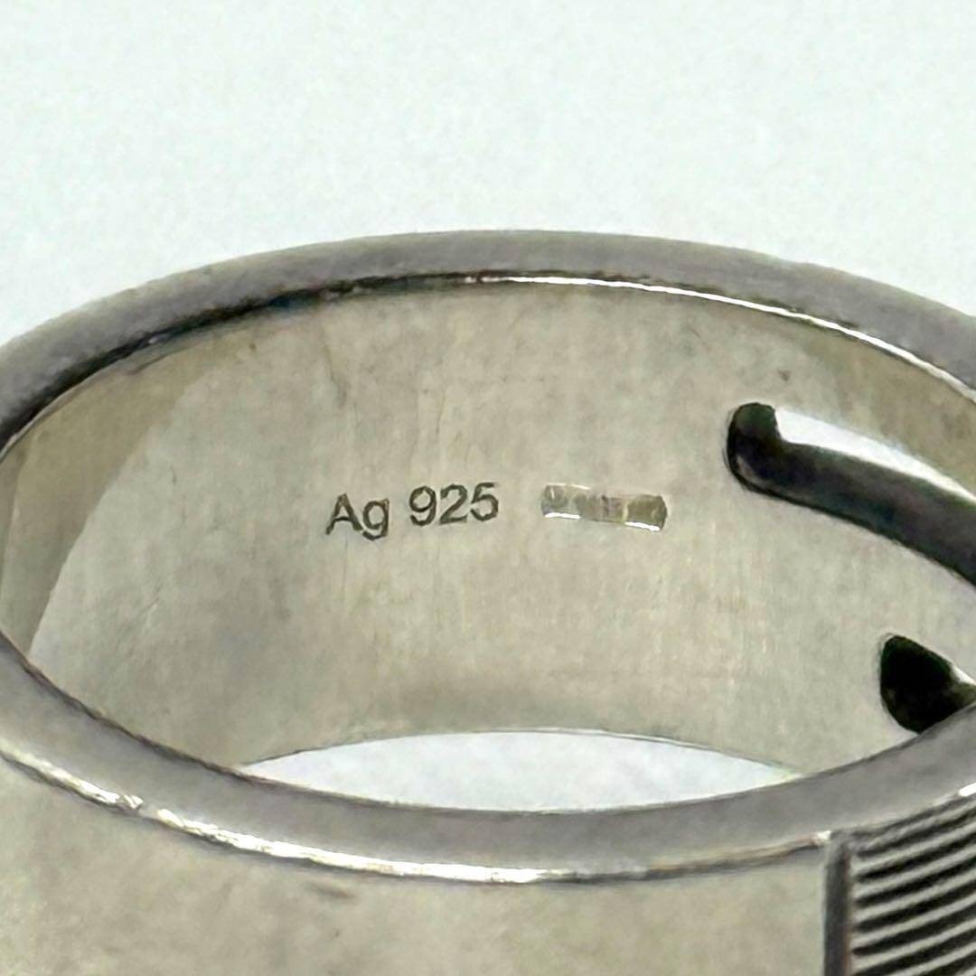 GUCCI(グッチ)の【極美品】GUCCI グッチ シルバー925 Gリング 10号 指輪 イタリア製 レディースのアクセサリー(リング(指輪))の商品写真