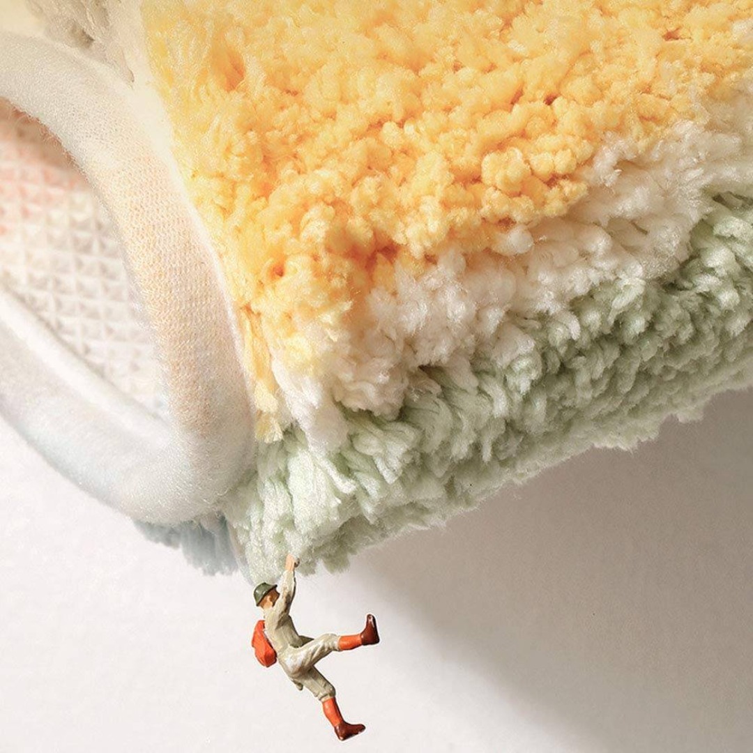 【色:ベージュ_サイズ:50×80cm】SYitong玄関マット 室内 おしゃれ インテリア/住まい/日用品のラグ/カーペット/マット(ラグ)の商品写真