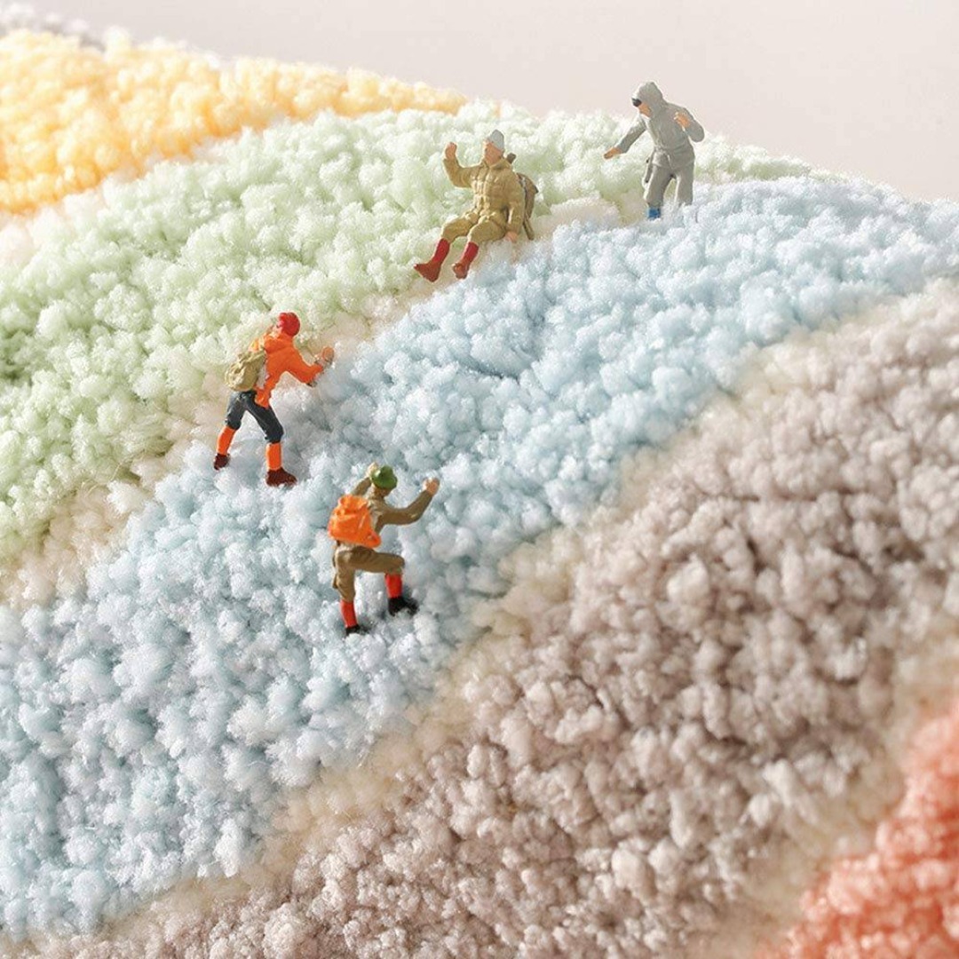 【色:ベージュ_サイズ:50×80cm】SYitong玄関マット 室内 おしゃれ インテリア/住まい/日用品のラグ/カーペット/マット(ラグ)の商品写真