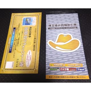 イエローハット 株主優待 3000円＋油膜取りウォッシャー液引換券１枚(ショッピング)