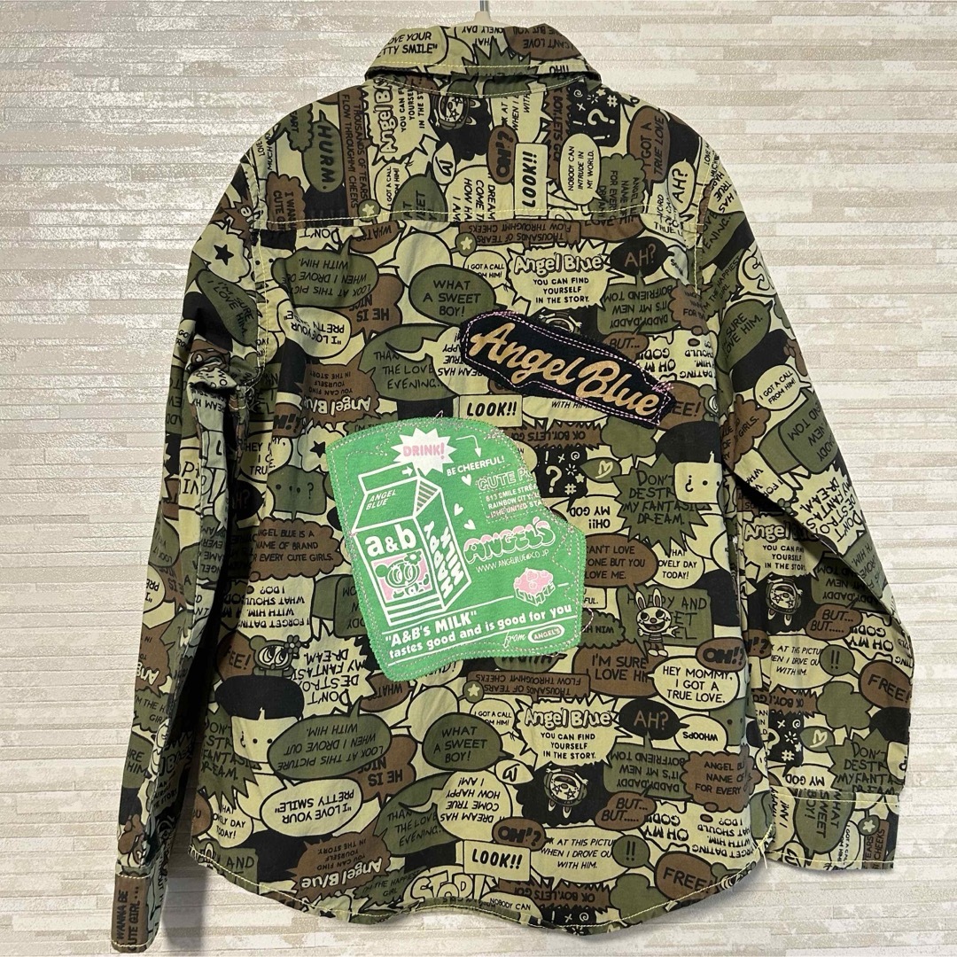 angelblue(エンジェルブルー)のエンジェルブルー angel blue ナカムラくん シャツ 迷彩 キッズ/ベビー/マタニティのキッズ服女の子用(90cm~)(Tシャツ/カットソー)の商品写真