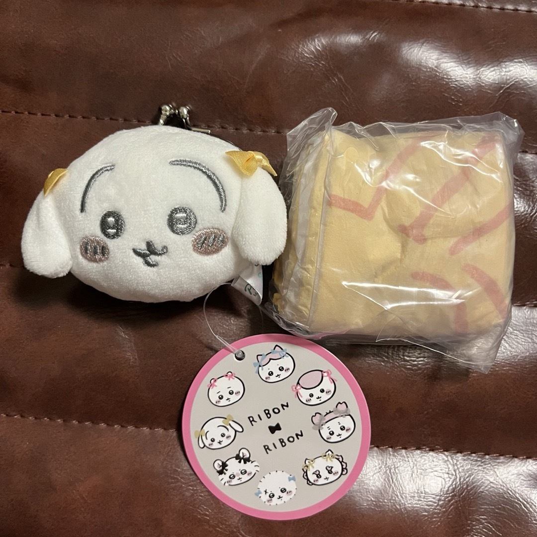 ちいかわ うさぎ　ミニがまぐち リボン　カラフルトート エンタメ/ホビーのおもちゃ/ぬいぐるみ(キャラクターグッズ)の商品写真