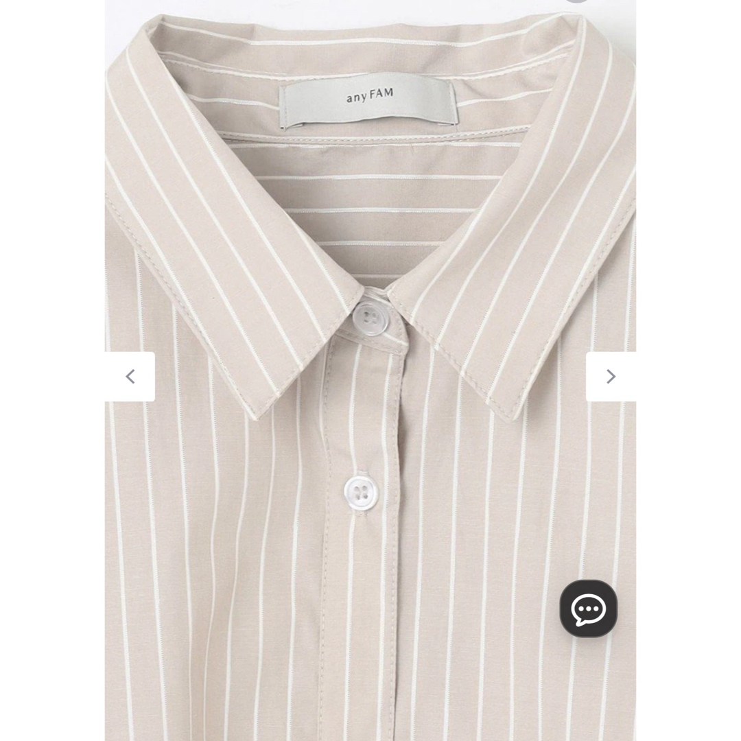 anyFAM(エニィファム)のANY ストライプドロストシャツ レディースのトップス(シャツ/ブラウス(長袖/七分))の商品写真