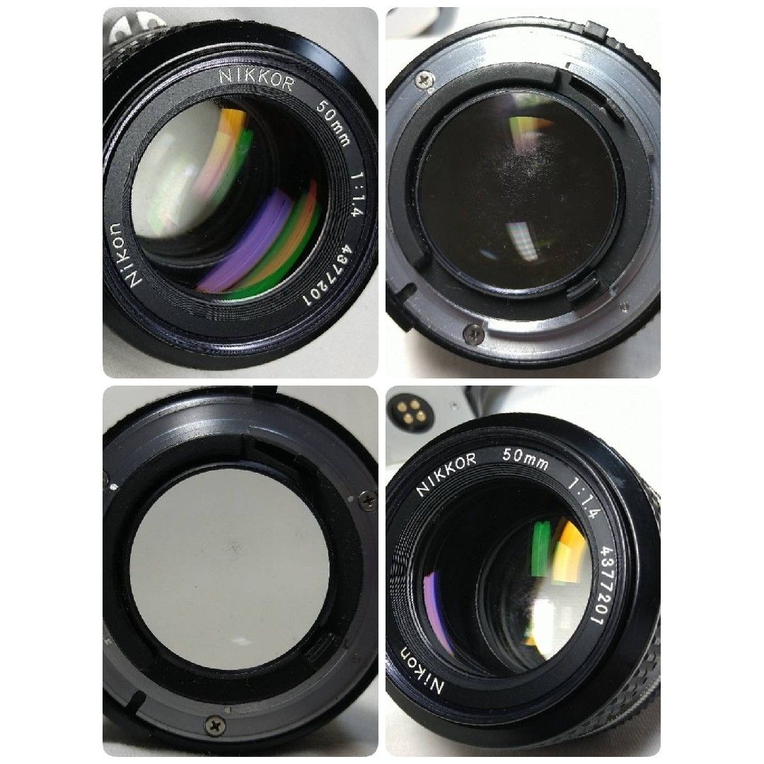 Nikon(ニコン)の【完動品!】Nikon FM2 一眼レフ フィルムフカメラ 50㎜ F1.4  スマホ/家電/カメラのカメラ(フィルムカメラ)の商品写真