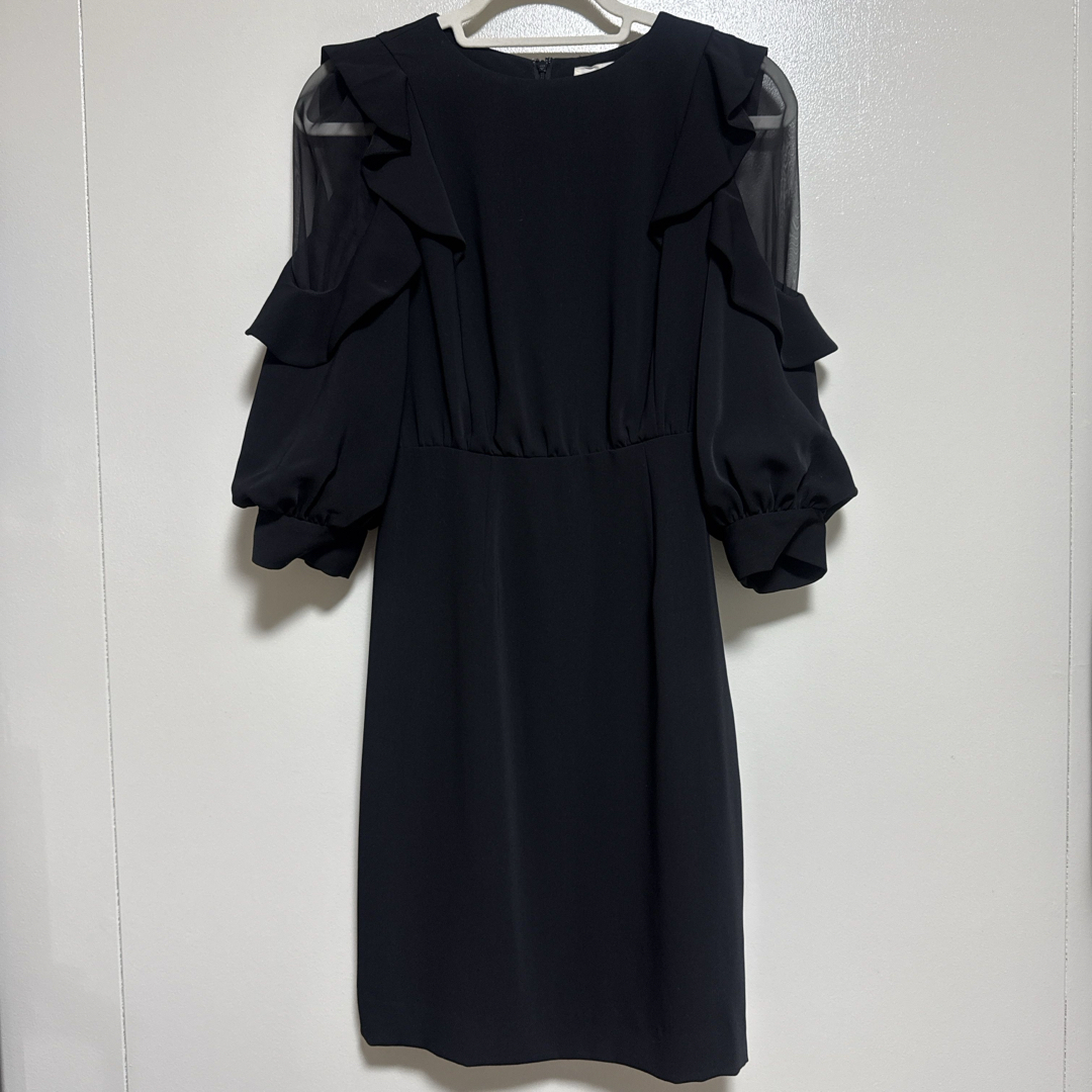 SNIDEL(スナイデル)の【数回着用】 SNIDELスリーブシースルーブラウジング レディースのフォーマル/ドレス(ミニドレス)の商品写真