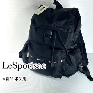 レスポートサック(LeSportsac)の新品 未使用☆LeSportsac レスポートサック リュック ブラック A4可(リュック/バックパック)