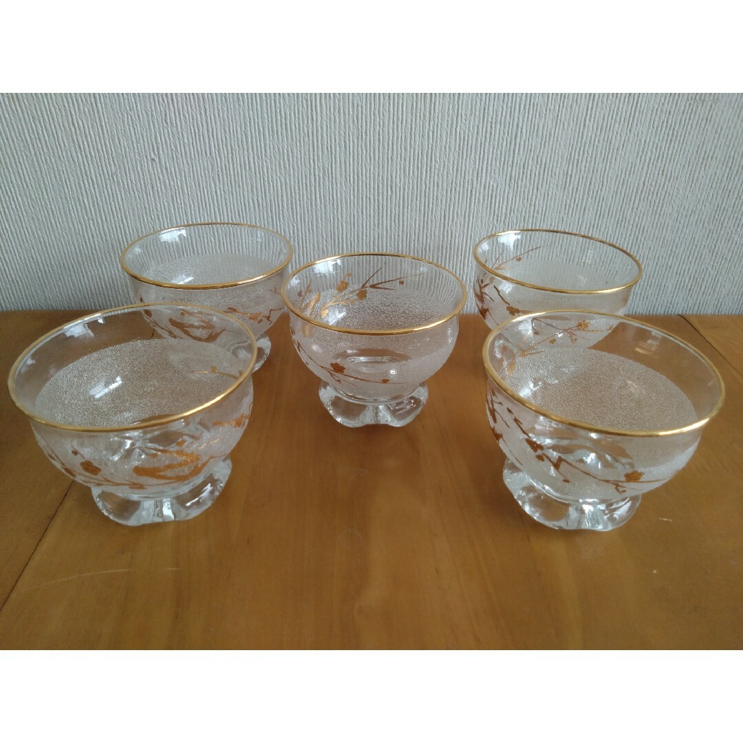 ガラスのグラス器セット 5個 インテリア/住まい/日用品のキッチン/食器(グラス/カップ)の商品写真