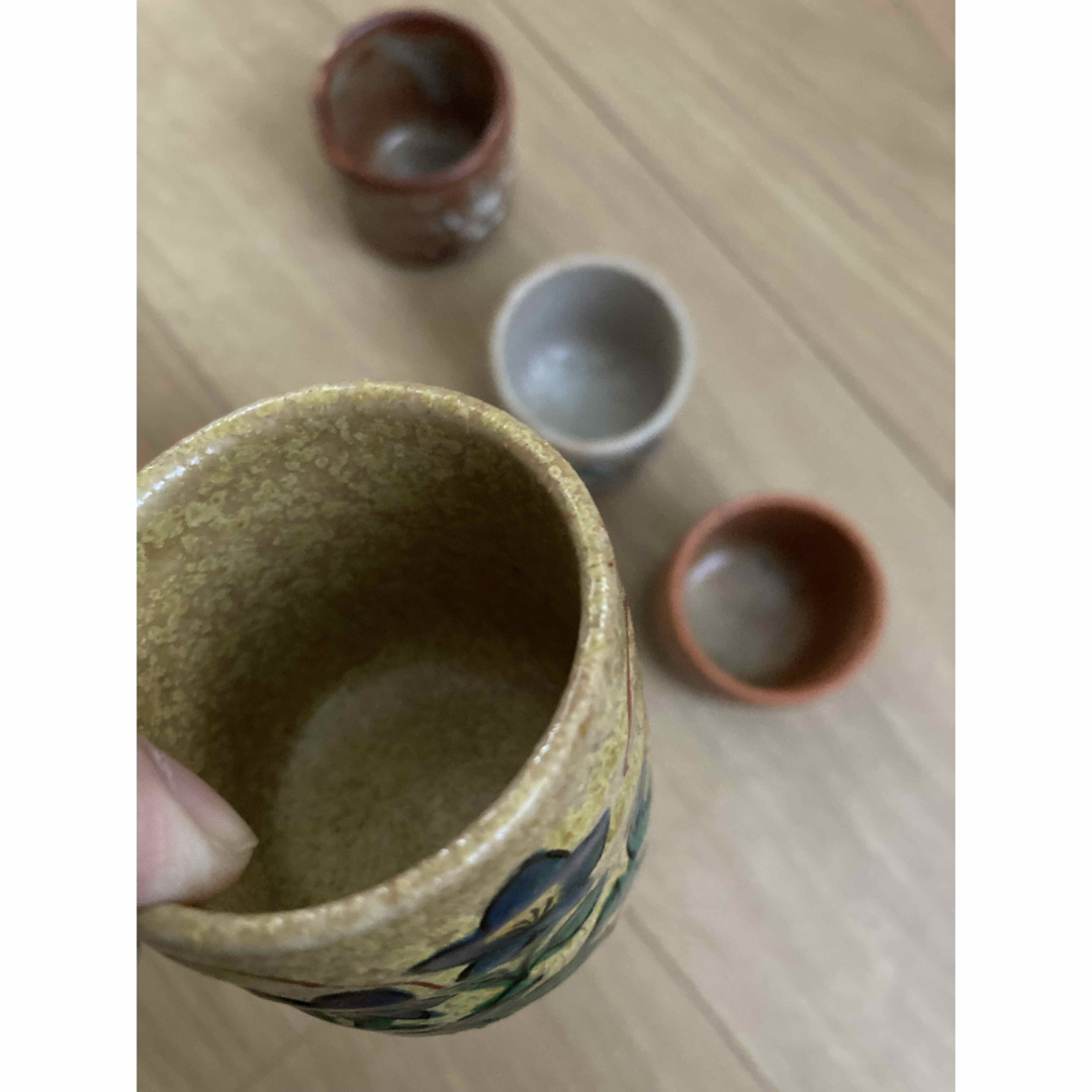 【九谷焼】竜昇 お猪口5点セット インテリア/住まい/日用品のキッチン/食器(食器)の商品写真