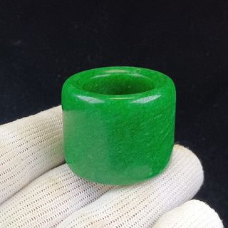 収集品 古玉 碧玉 指輪 美品 激安(彫刻/オブジェ)